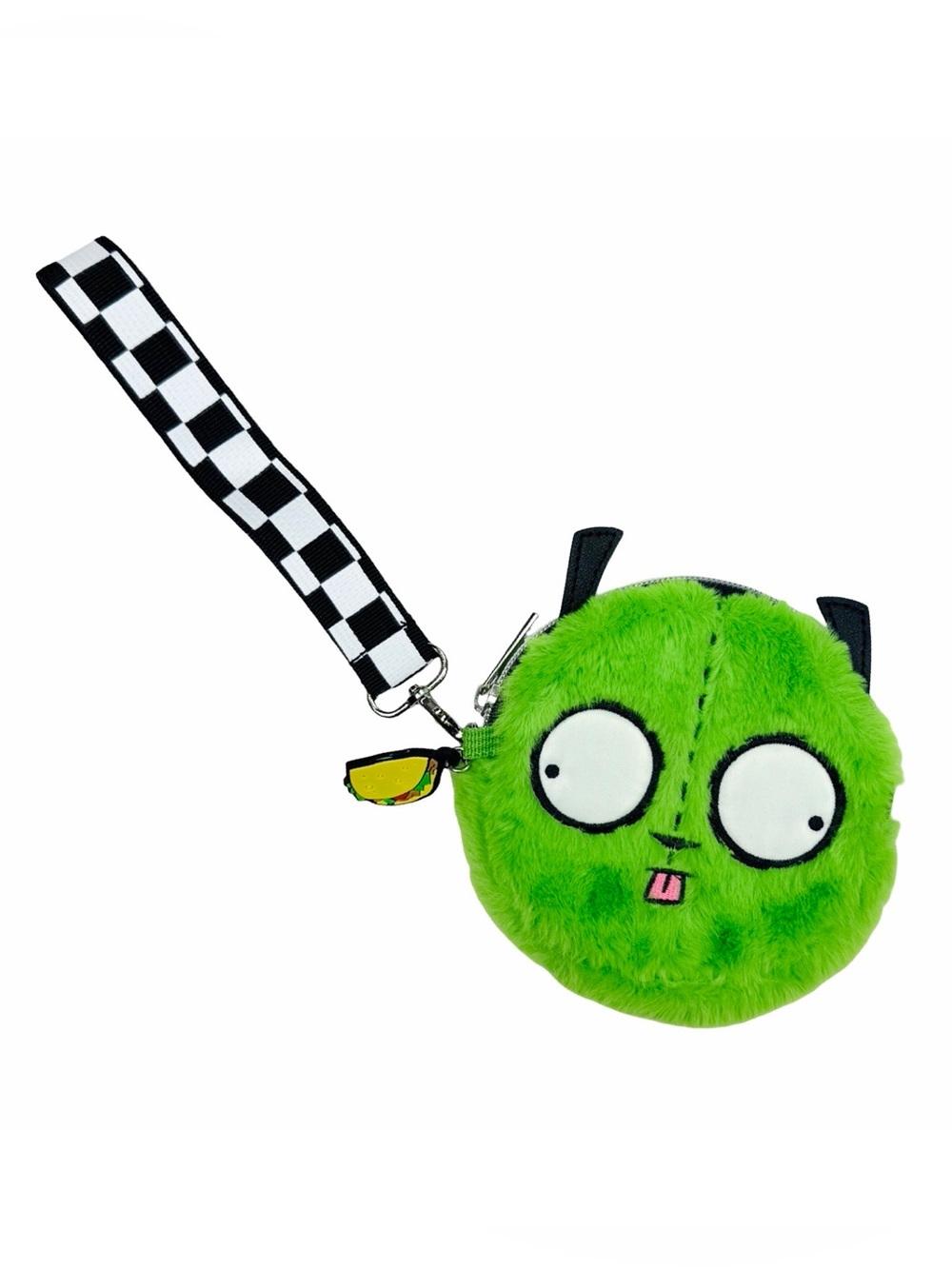 Spencer’s x Nickelodeon Invader Zim Jaw Fuzzy Plush Coin Wristlet Pouch